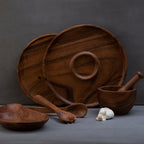 Acacia Chip and Dip Dish