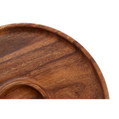 Acacia Chip and Dip Dish