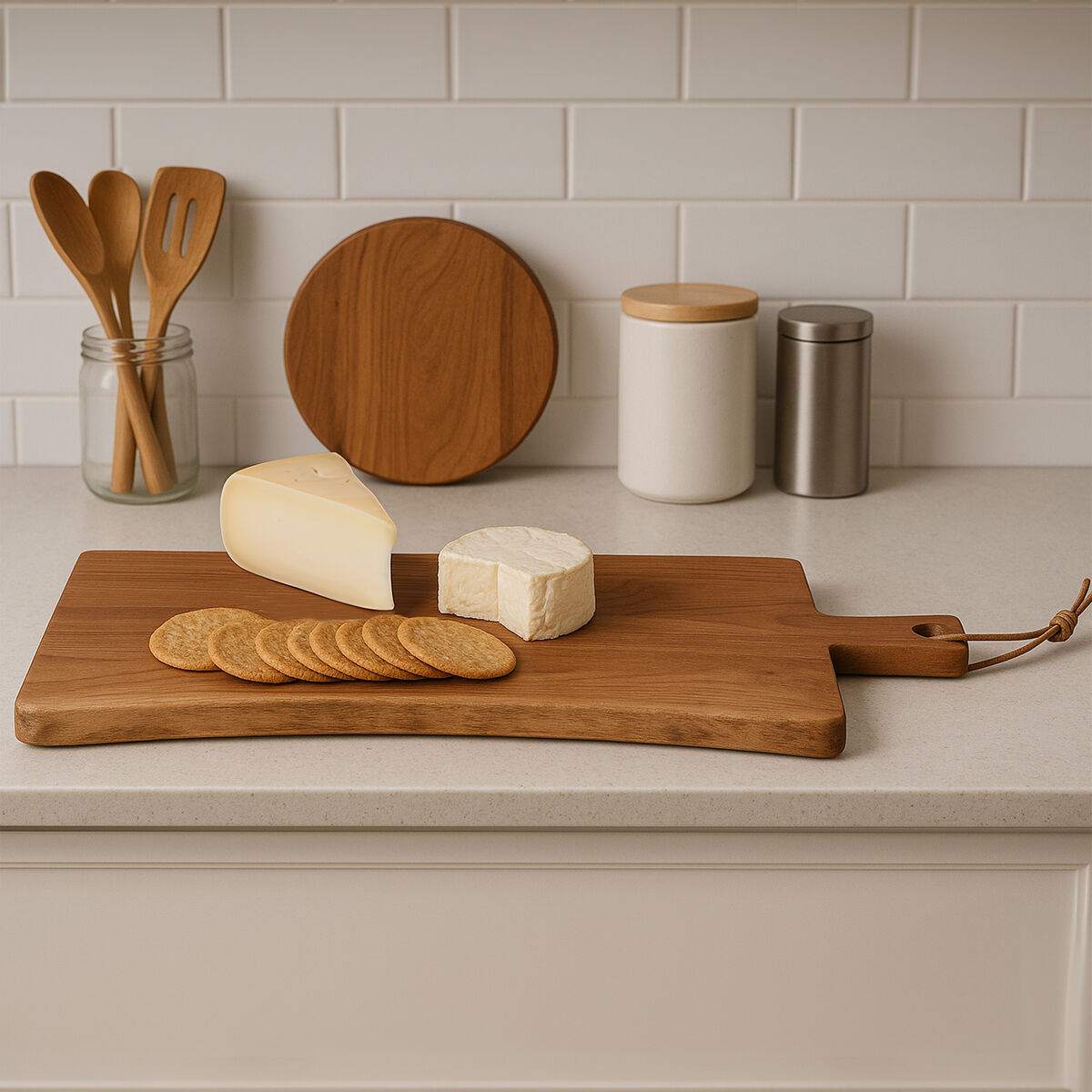 Acacia Wood Paddle Chopping and Serving Board