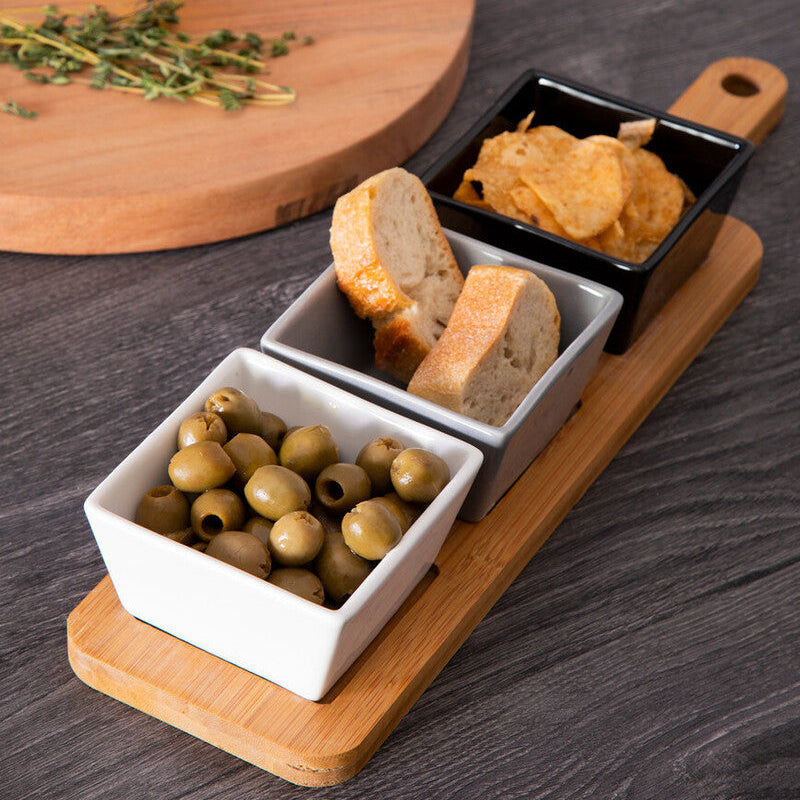 Serving Board with Square Dishes