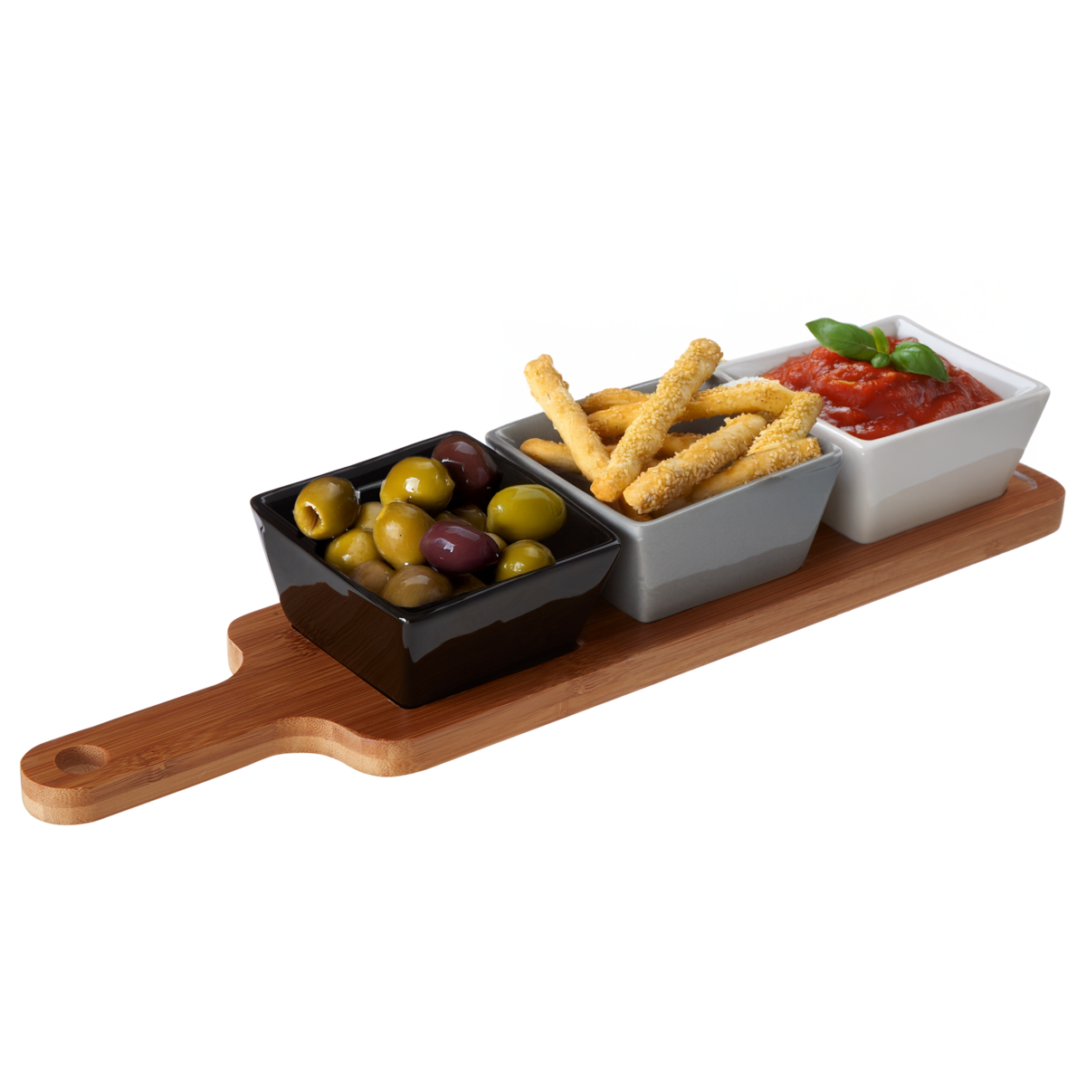 Serving Board with Square Dishes