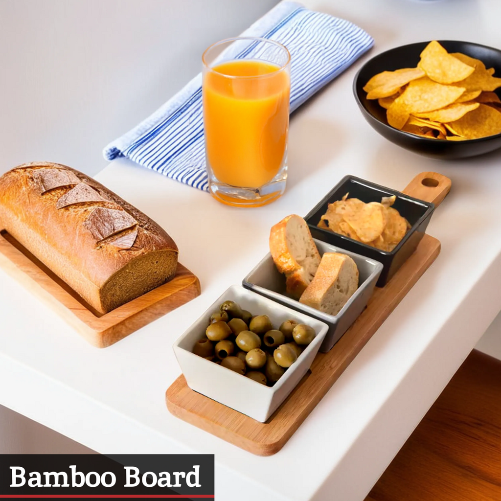 Serving Board with Square Dishes