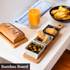 Serving Board with Square Dishes