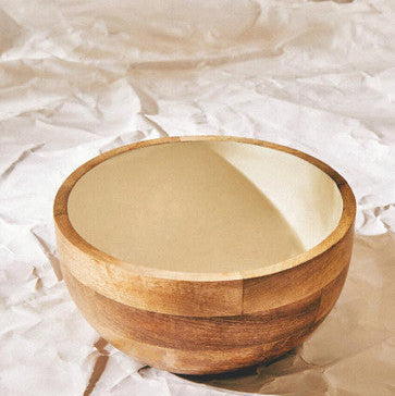 Mango Wood Round Serving Bowl
