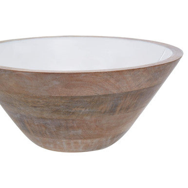 Mango Wood Medium Tapered Bowl