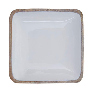 Medium Mango Wood Square Bowl