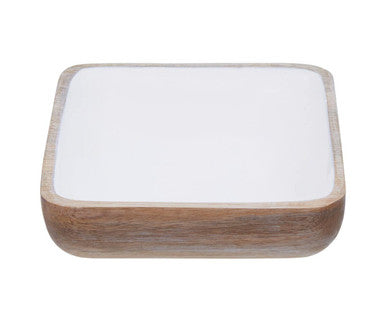 Medium Mango Wood Square Bowl