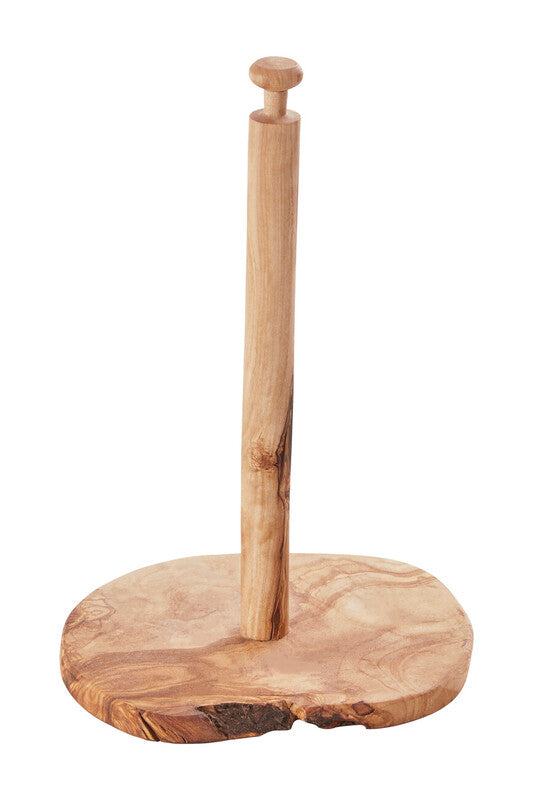 Olive Wood Kitchen Roll Holder