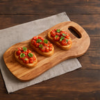 Serving Board with Handle in Olive Wood