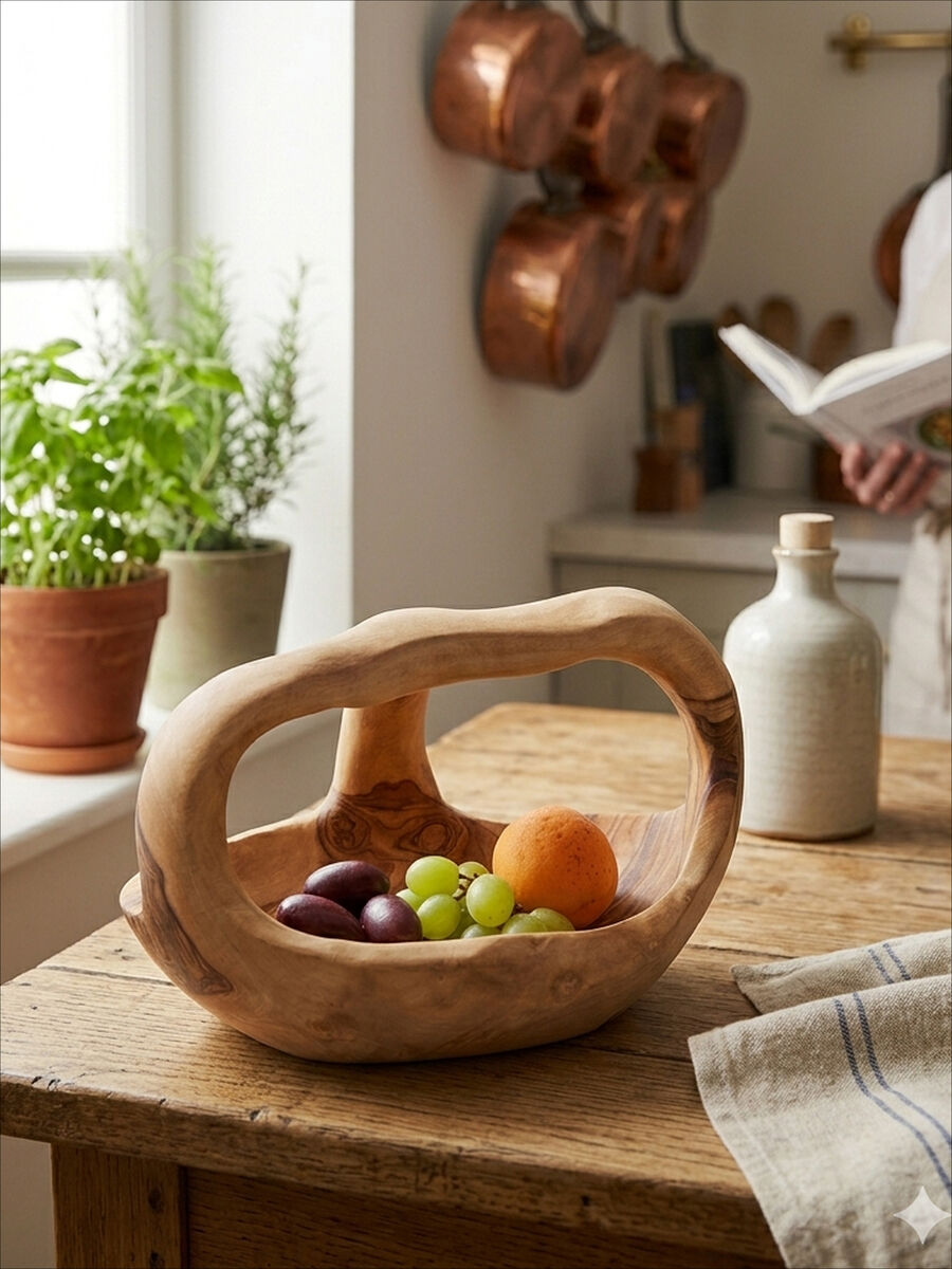 Olive Wood Fruit Bowl
