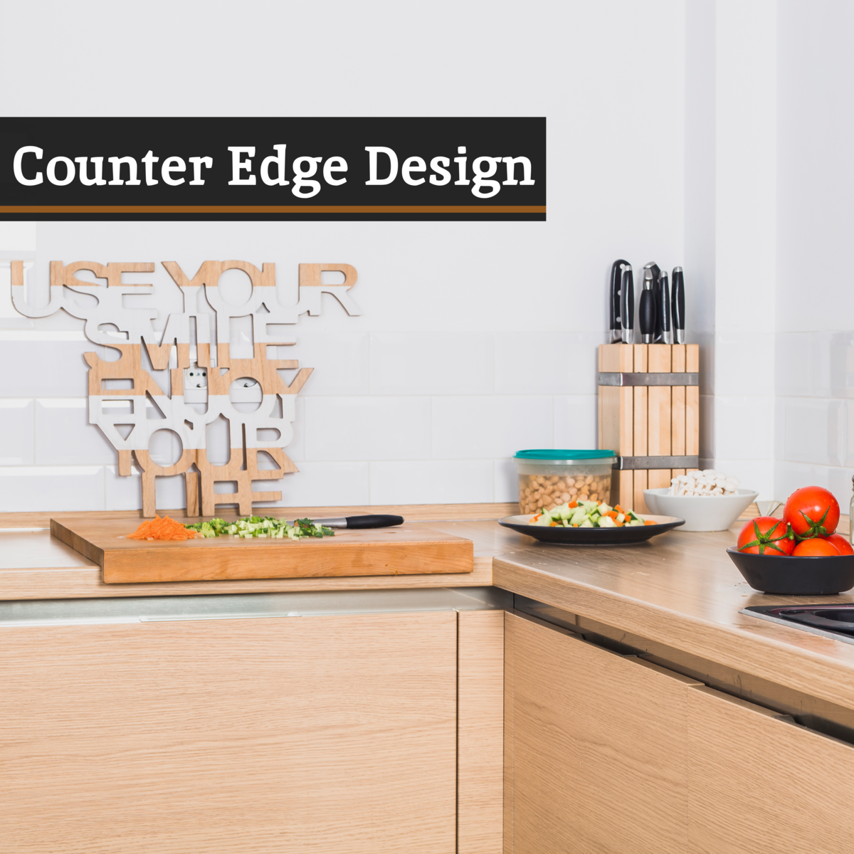 Natural Bamboo Rectangular Worktop Saver and Serving Board