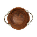 Acacia Wood Large Round Bowl