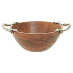 Acacia Wood Large Round Bowl