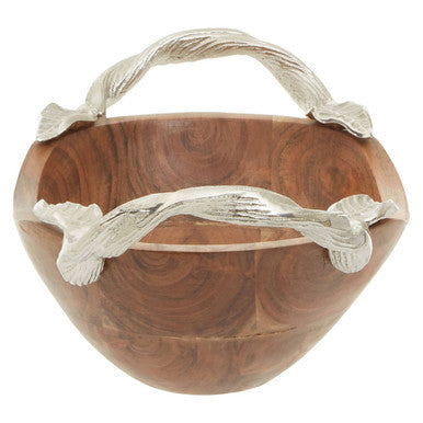 Acacia Wood Small Oval Bowl