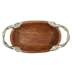 Acacia Wood Small Oval Bowl