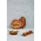 Acacia Wood Small Oval Bowl