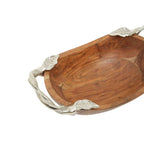 Acacia Wood Small Oval Bowl