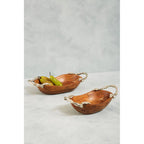 Acacia Wood Large Oval Bowl