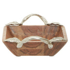 Acacia Wood Square Bowl