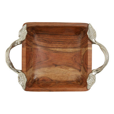 Acacia Wood Square Bowl