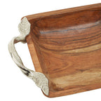 Acacia Wood Square Bowl