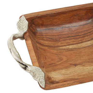 Acacia Wood Square Bowl