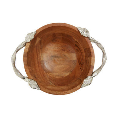 Acacia Wood Medium Round Bowl