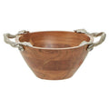 Acacia Wood Medium Round Bowl