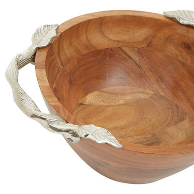 Acacia Wood Medium Round Bowl