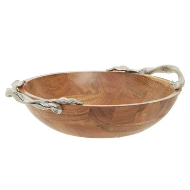 Acacia Wood Round Bowl