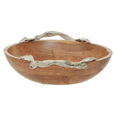 Acacia Wood Round Bowl