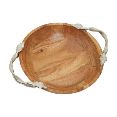Acacia Wood Round Bowl