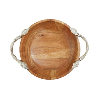 Acacia Wood Round Bowl