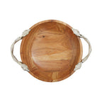 Acacia Wood Round Bowl