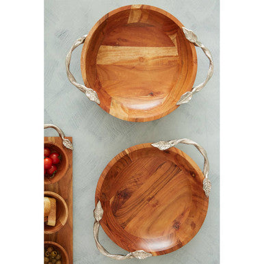 Acacia Wood Round Bowl