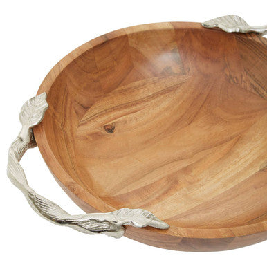 Acacia Wood Round Bowl
