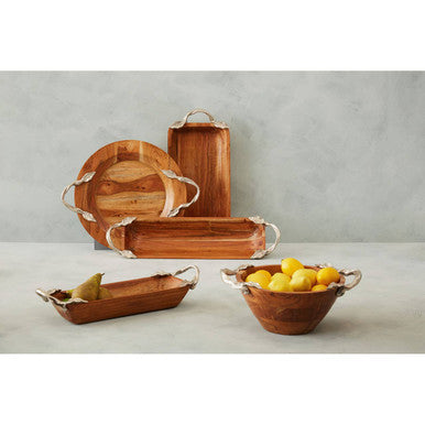 Acacia Wood  Rectangular Bowl