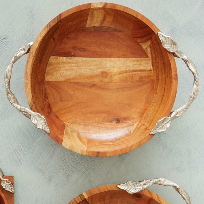 Acacia Wood Serving Bowl