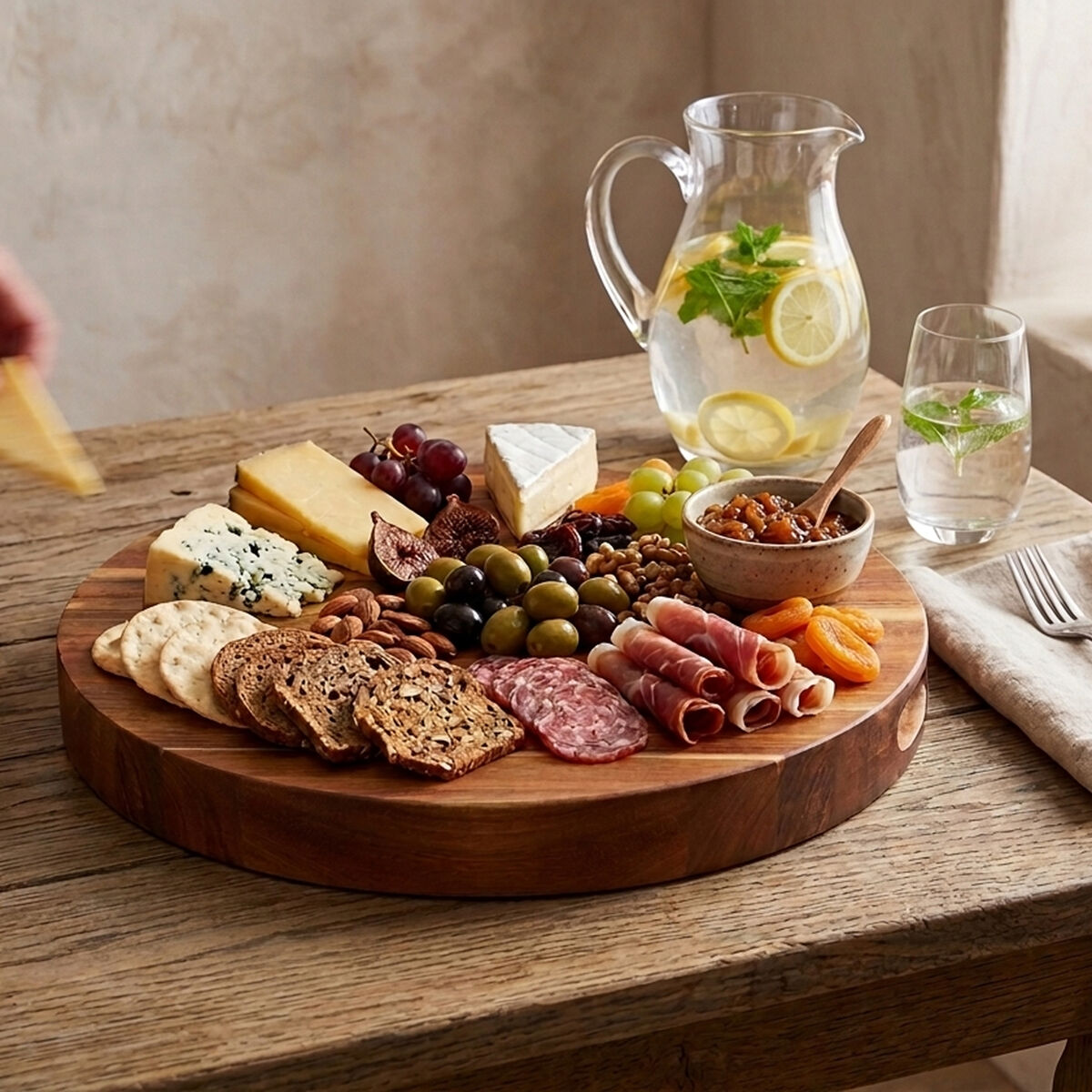 Acacia Round Chopping and Serving Board