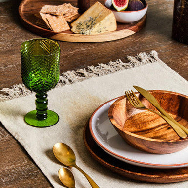 Acacia Large Round Bowl
