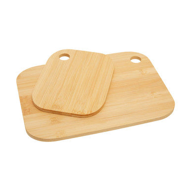 Set of 2 Bamboo Cutting and Serving Boards
