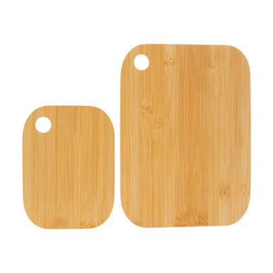 Set of 2 Bamboo Cutting and Serving Boards