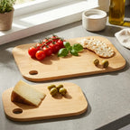 Set of 2 Bamboo Cutting and Serving Boards