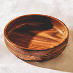 Round Sheesham Wood Salad Bowl