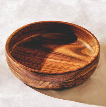 Round Sheesham Wood Salad Bowl