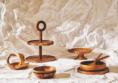 Round Sheesham Wood Salad Bowl