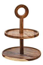 Sheesham Wood Two Tier Cake Stand