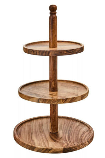 Sheesham Wood Three Tier Cake Stand