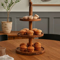 Sheesham Wood Three Tier Cake Stand