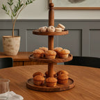Sheesham Wood Three Tier Cake Stand